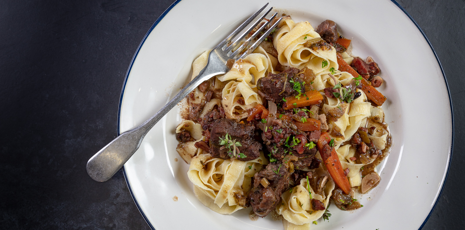Tagliatelles au ragoût de bœuf