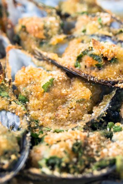 Cozze gratinate - Moule gratinées