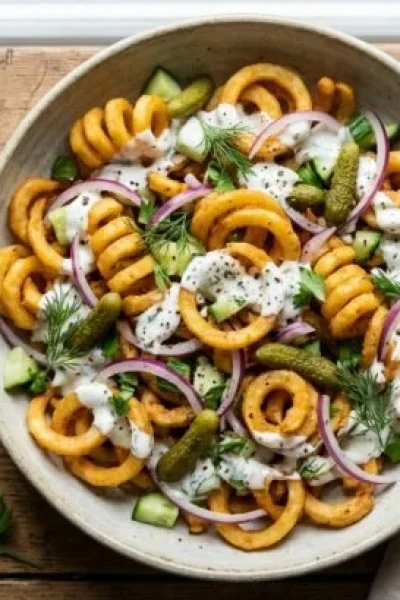Les meilleures curly fries maison et sauces vegan