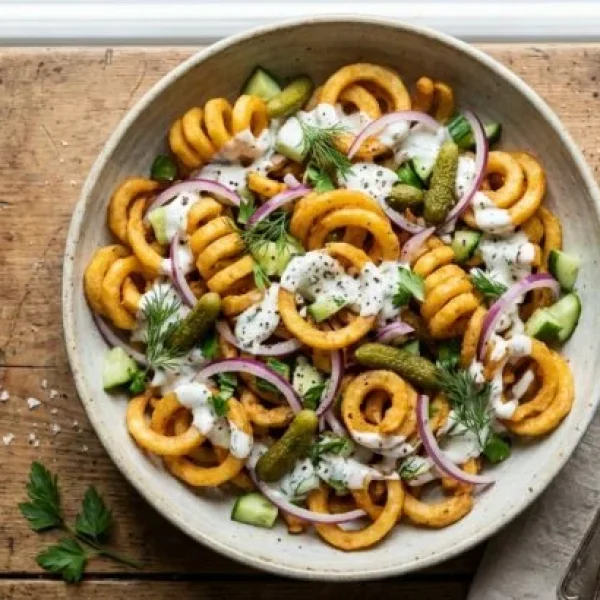 Les meilleures curly fries maison et sauces vegan
