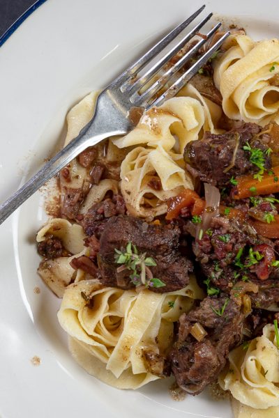 Tagliatelles au ragoût de bœuf